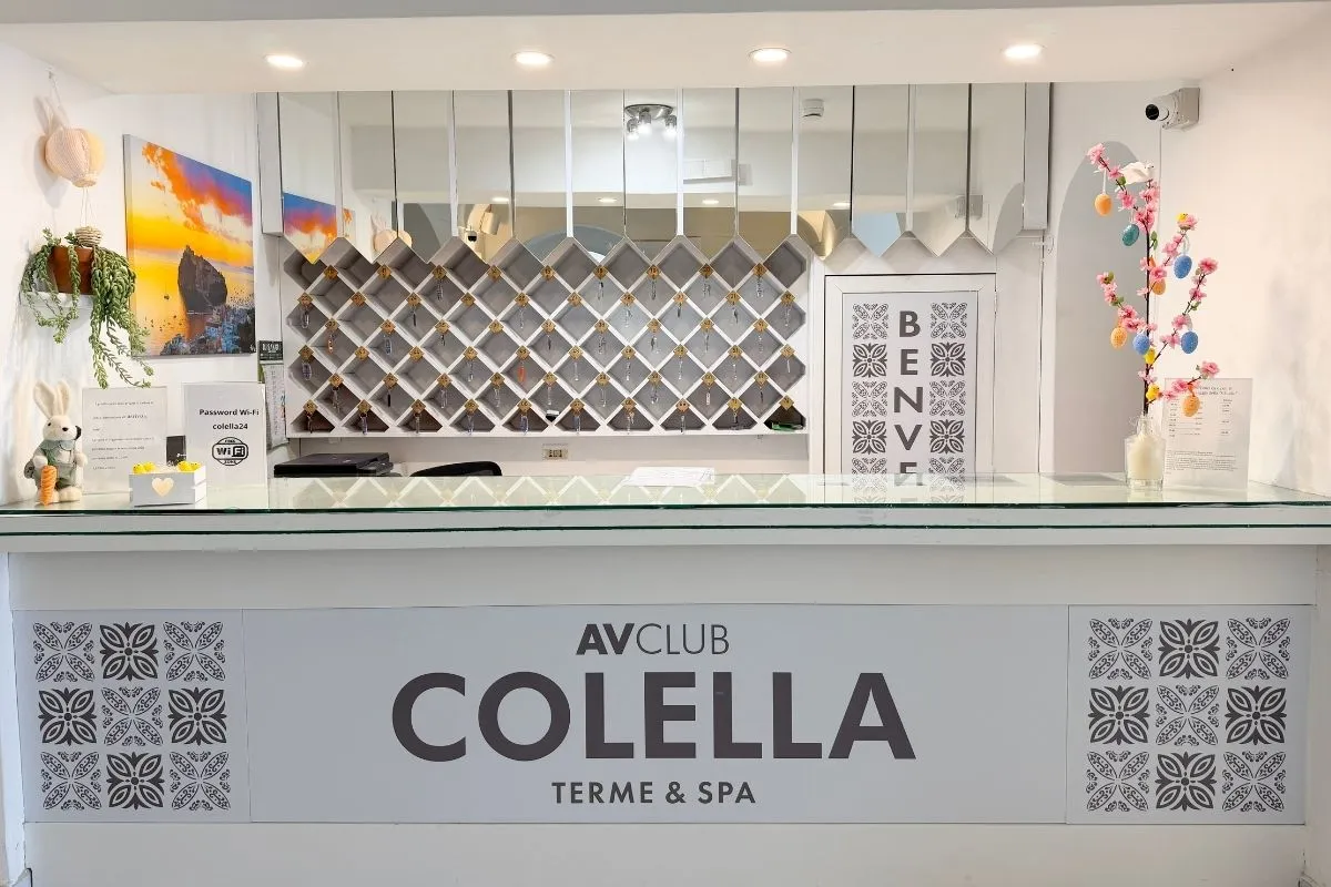 Reception dell`AV Club Colella Terme & Spa